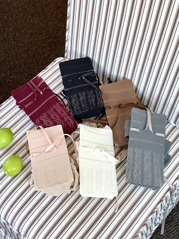 Diamond 6 Self-tie Over-knee Pattern Options Strap Color