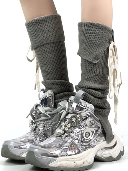 脚の色 5つのオプション ウォーマー ニット