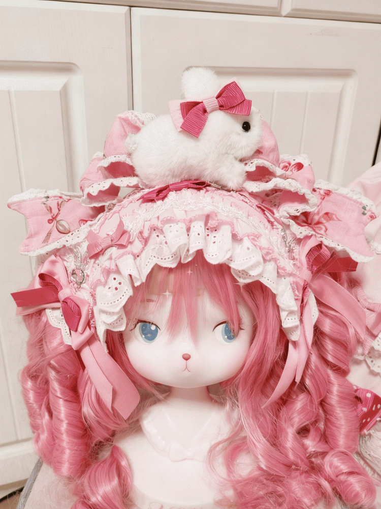 Lace Pink Hairband Sweet Bowknot Lolita