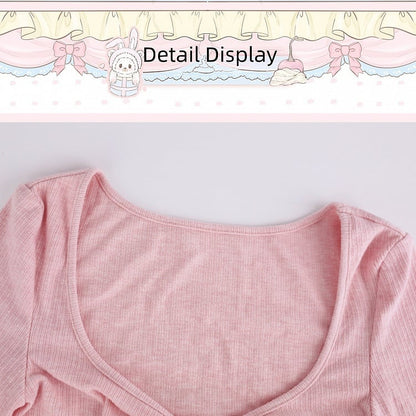 Knit Cardigan Pink Long Sleeve Ribbon Sweet - serendipity