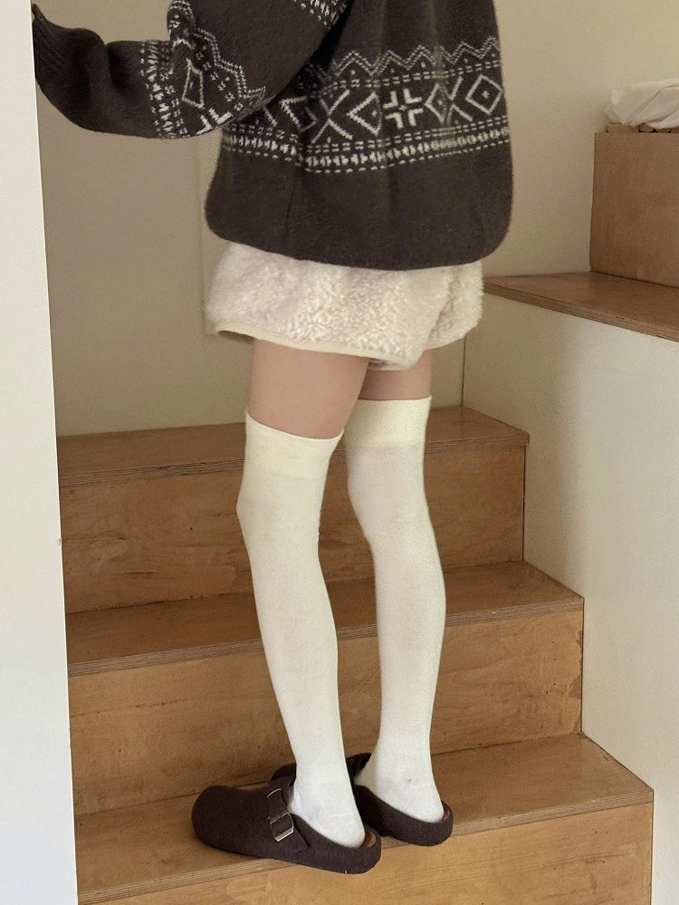 Solid Over-the-Knee Stockings Color