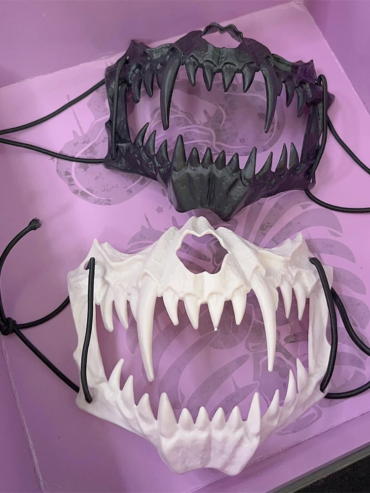 ハロウィンパーティー用出っ歯パンクマスク