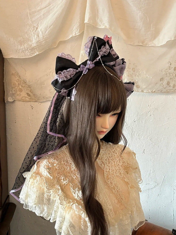 Magic Witch Bowknot Lolita KC Headpiece - SheepBallad