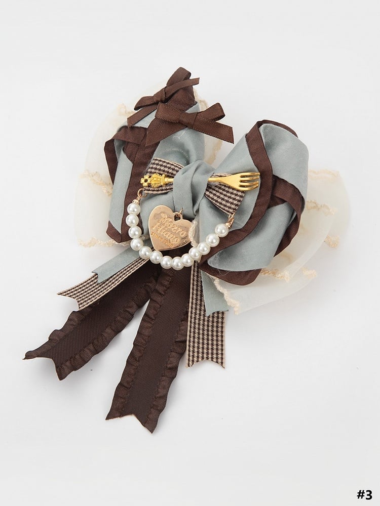 3 Bowknot Style Mint Options Sweet Tea Chocolate Party Lolita Green Hairclip