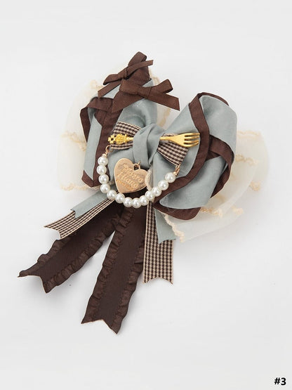 3 Bowknot Style Mint Options Sweet Tea Chocolate Party Lolita Green Hairclip