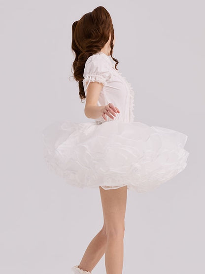 35CM Puffy Petticoat Super Six White Layers