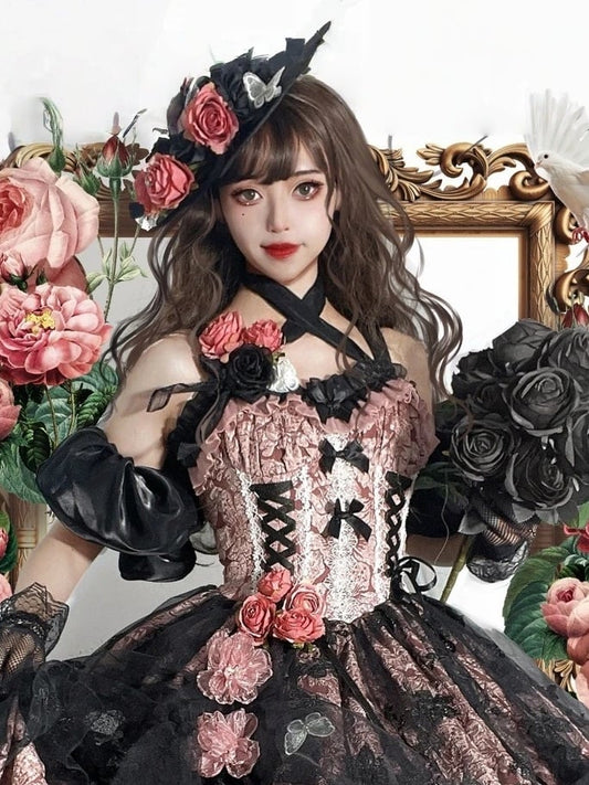 Wrist Lolita Tulle Cuffs Black