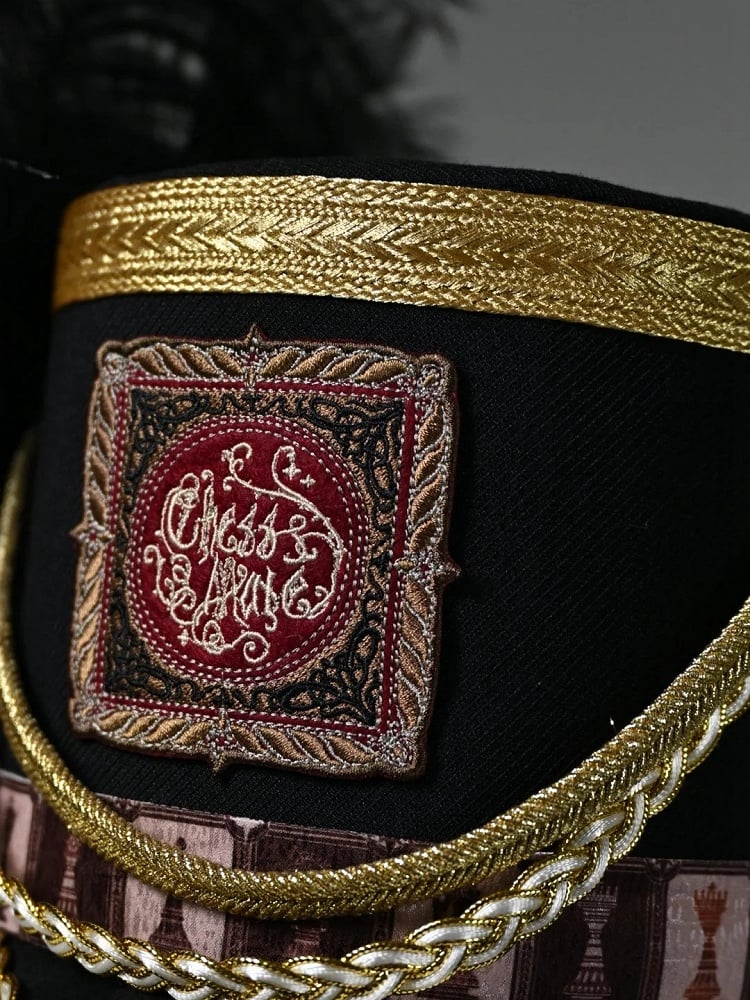 Black Blue Hat Red / Dark