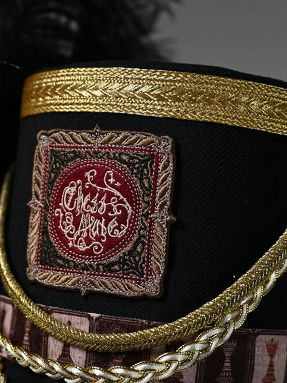 Black Blue Hat Red / Dark