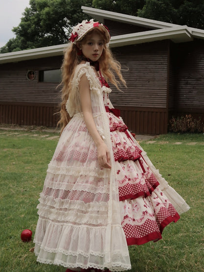 Weißes Überkleid mit Kapuze und Knopfleiste vorne