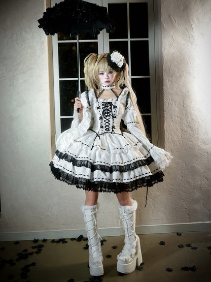 Girl Sleeves Top Outfit Skirt Lolita Detachable Fanart Magic Fashion Puff Gothic +