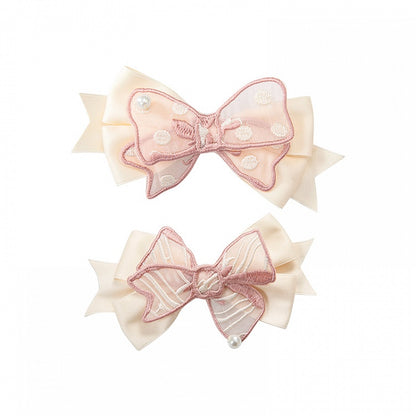 Pink / Blue / Purple Bowknot Hairclip