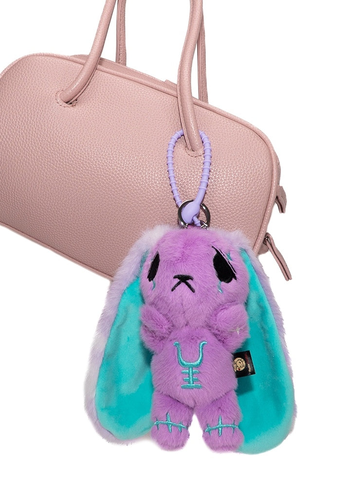 Options Guro Anxious - Kawaii Embroidery 7 Symbol Scar Color Details Keychain Bunny