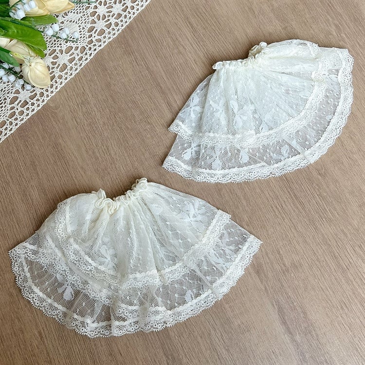 Beige Removable Lace Sleeves - With PUJI