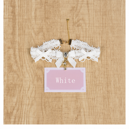 and Rhinestone Kei Crescent Bowknot Moon 5 Decor Jirai Star with Options Choker Color