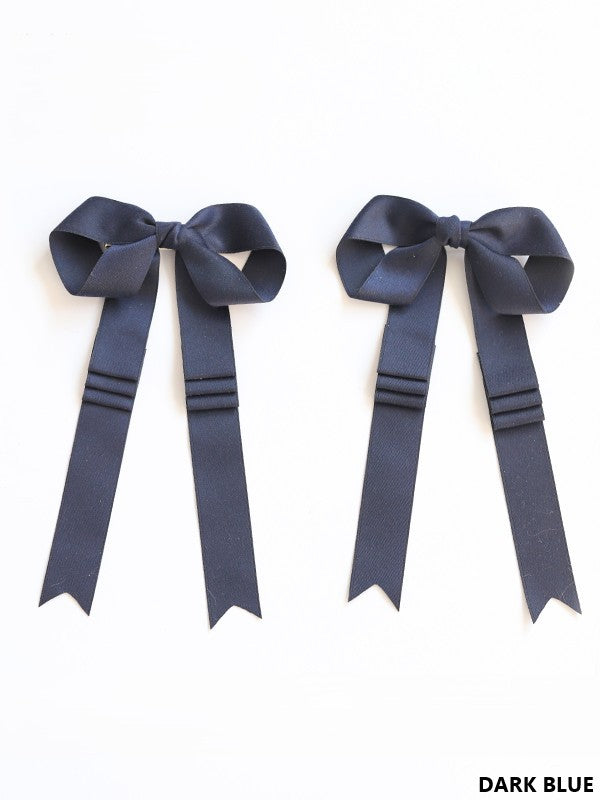 18 Long Ribbon Satin Lolita Options Bowknot Hairclip Color