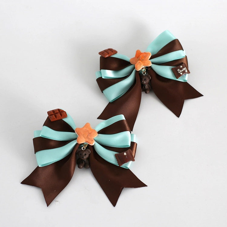 Lolita Hairclips Chocolate Accents) Mint (Cookie