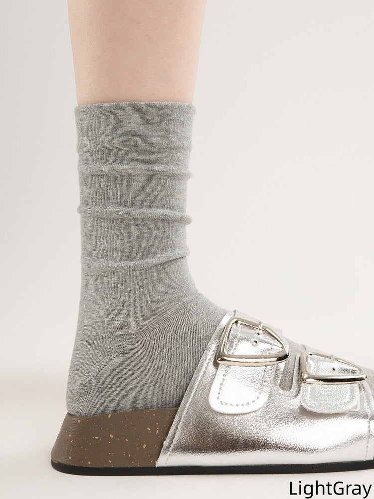 Cotton Socks Minimalist 5 Colors JK