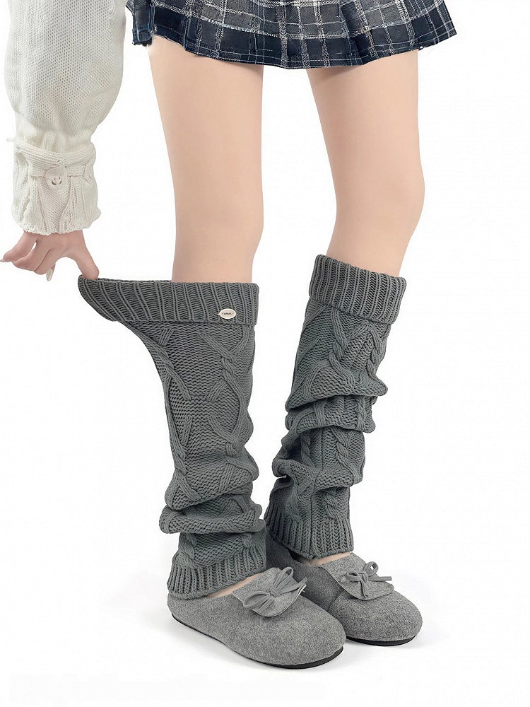 Cable Warmers Options) Slouchy (3 Leg Knit