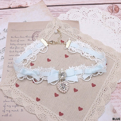 Kei Bowknot Jirai Choker 11 Lace Color Options