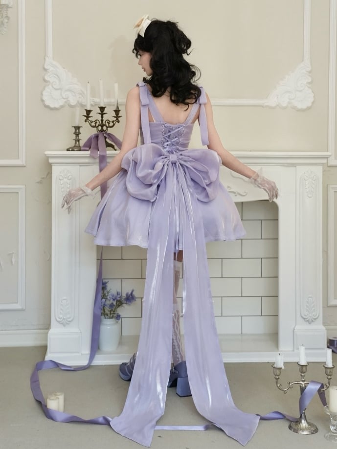 Große Schleppschleife / Lila Pink