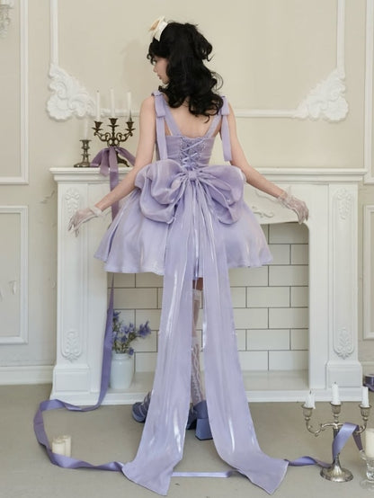 Große Schleppschleife / Lila Pink