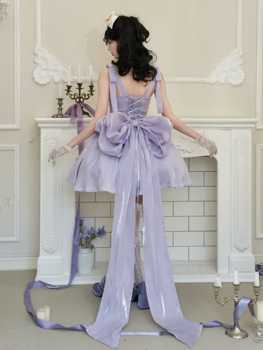 Große Schleppschleife / Lila Pink