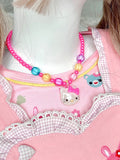 Pendant Cute Beaded Colorful 4 Necklaces Styles