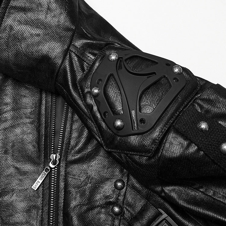 Black Men's Cyberpunk Jacket