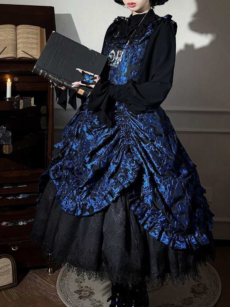 Bowknot Jabot Shirt for Gothic Lolita - Miss Point