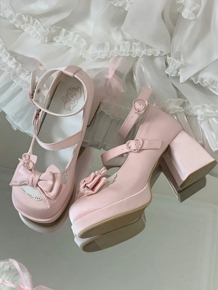 Block Sweet Heels High Pink Closure Light Heart-shaped -