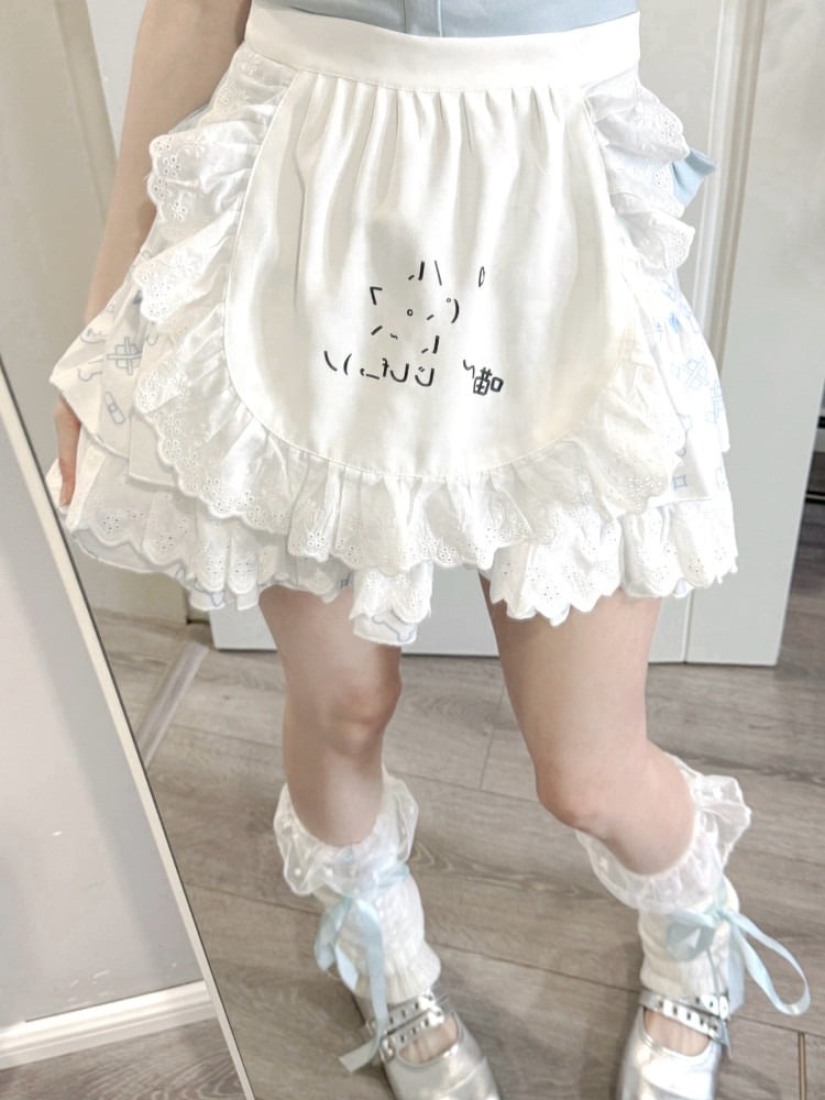 Kawaii Lace Design Apron - Ruibbit