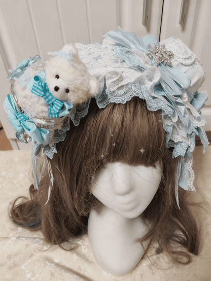 Hairclip Ice Bear Cream Sweet Lolita Pink/Blue