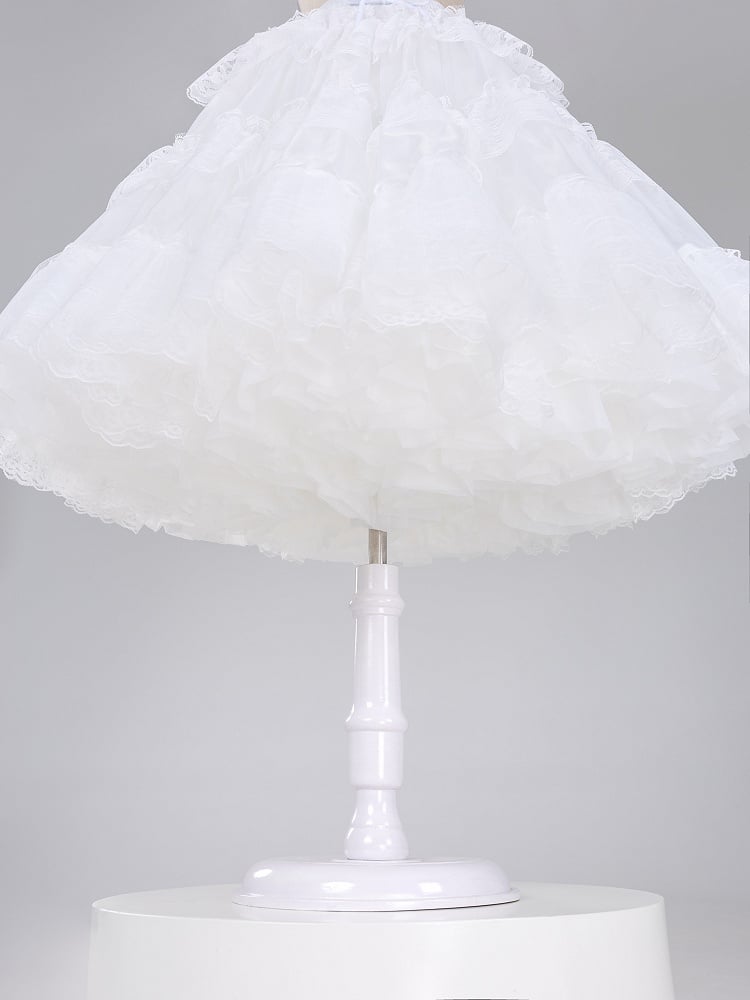 White Puffy Multi-layered A-line Petticoat 65cm