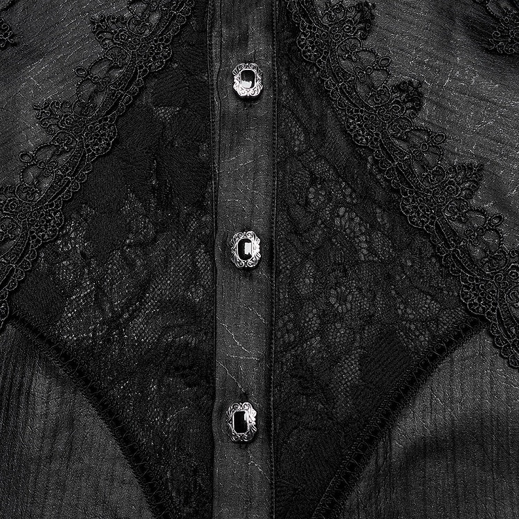 Layered Goth Gorgeous Men's Shirt Black
