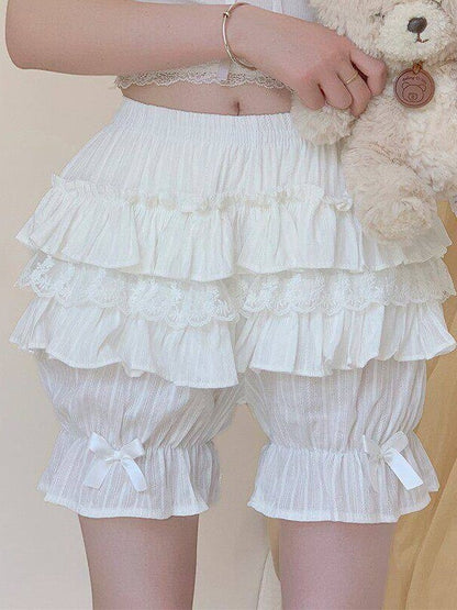 Douces culottes bouffantes à volants - Lan Jian Chuan