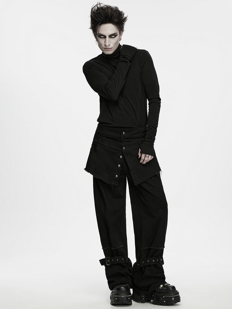 Ruins Walker Tactical Black Men's Pants - Punk Rave