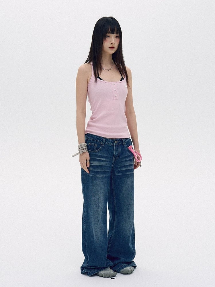 Pink Racerback Tank Top - innomoood