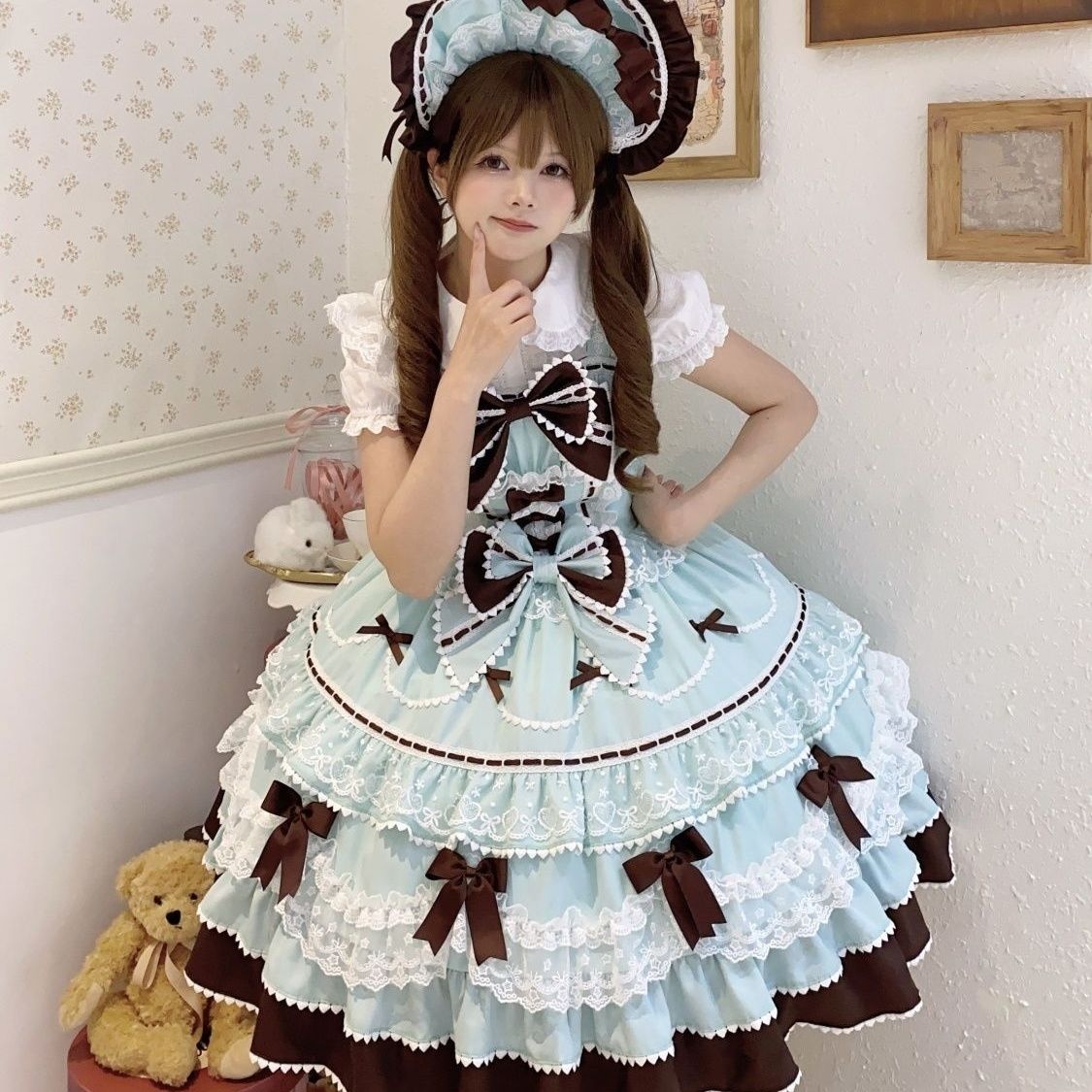 Lolita Fondant Cake JSK Suspender Dress – Sweet Summer Gown