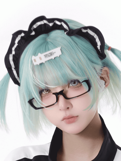 Jirai Kei Ruffled KC Black White