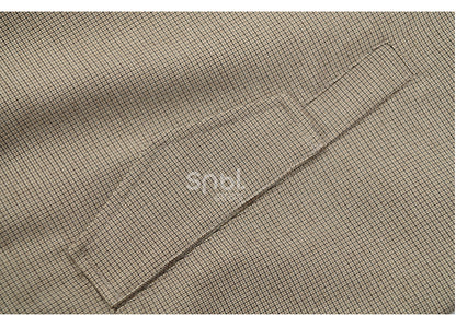 Zootopia Nick Khaki Polo Collar Plaid Jacket