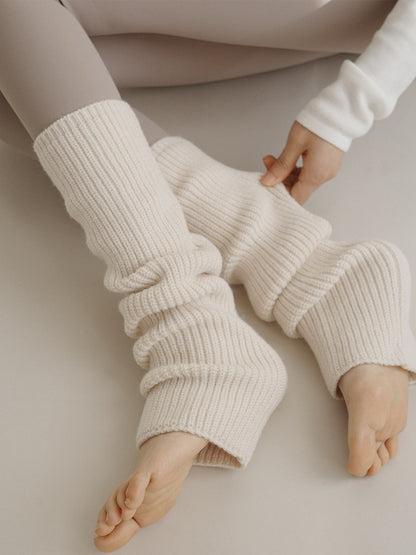 Leg Colors） Ribbed Slouchy Knit Warmers（2