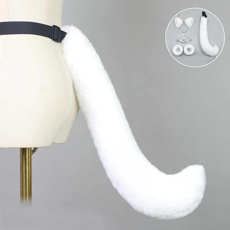 Colors Lolita 5 Tail Furry Fox Color Solid Cute