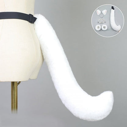 Colors Lolita 5 Tail Furry Fox Color Solid Cute