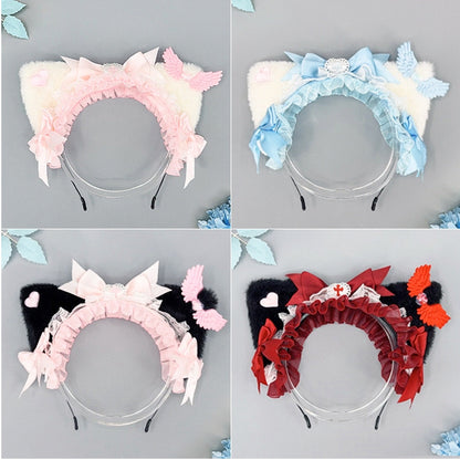 Ear Kitty Color 4 Kei Lace Options KC Trim Jirai Details Bowknot
