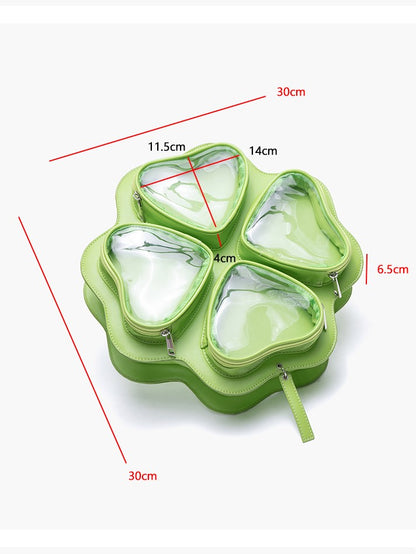 In Ita 2-way Charming Clover Style Backpack Kawaii Orange