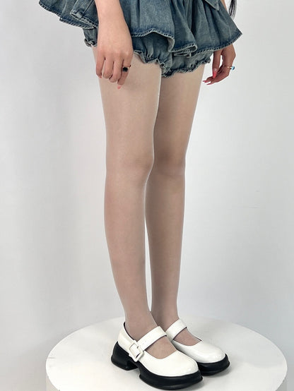 5色のカラーバリエーション セミシアータイツ