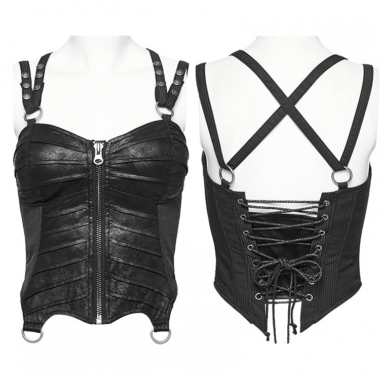 Punk Short Corset Black