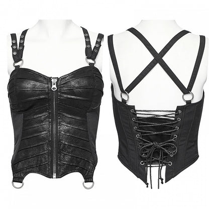 Punk Short Corset Black