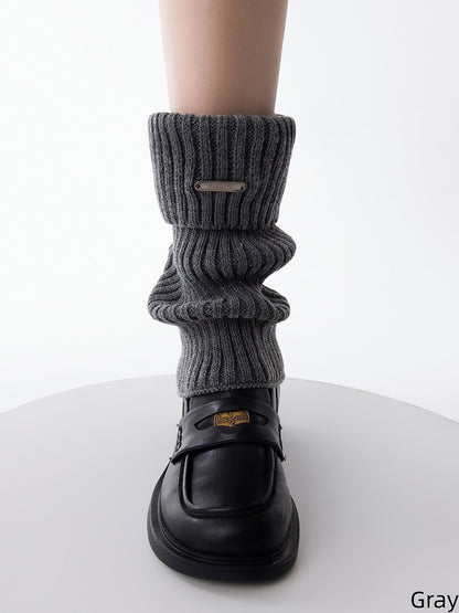 Retro Color 6 Colors Solid Leg Warmers Knitted